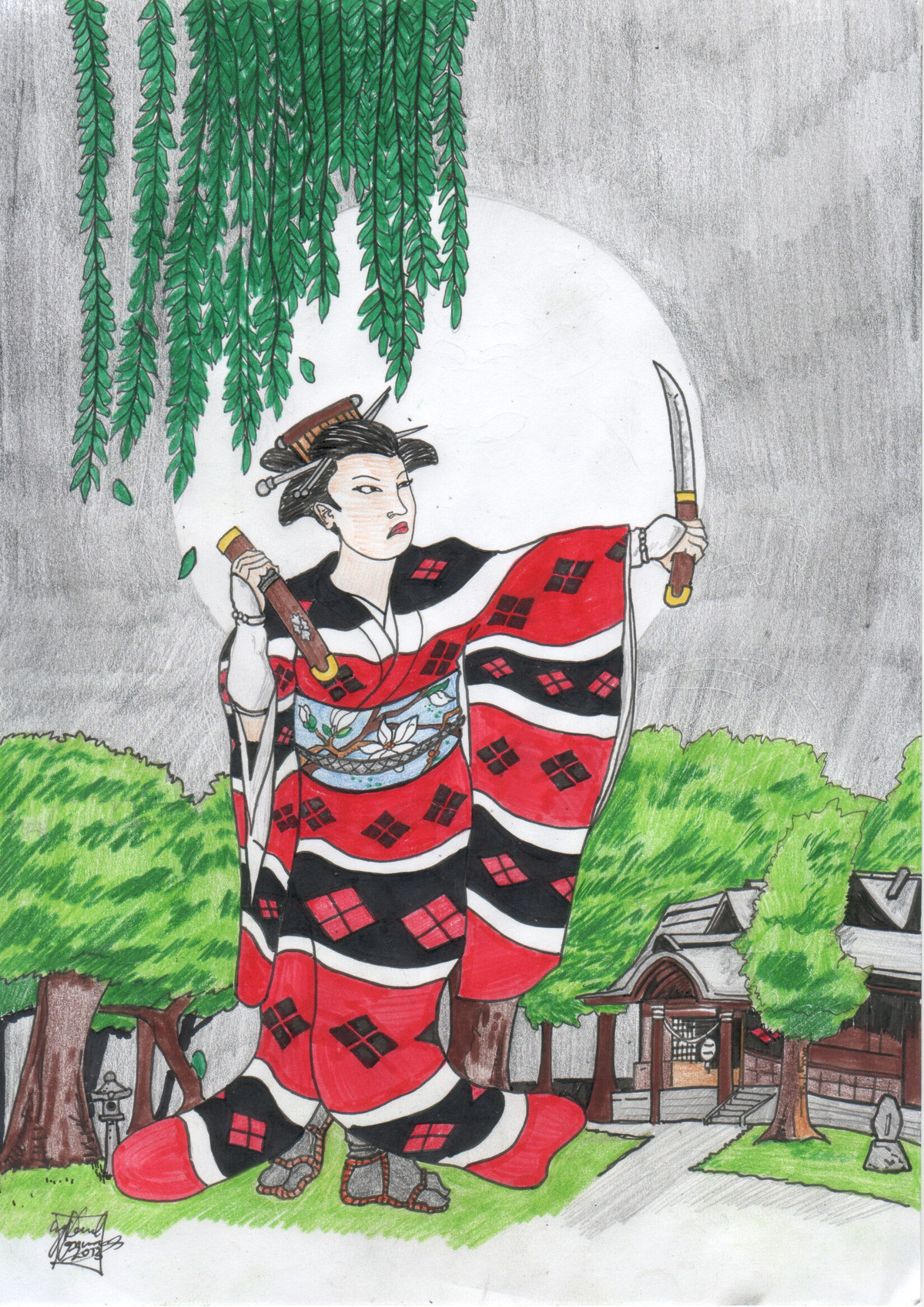 Theo tài liệu cổ, Chiyome đã tuyển mộ được khoảng 200 - 300 người phụ nữ như vậy. Họ được coi là những nữ ninja thế hệ thứ nhất trong lịch sử Nhật Bản, và Chiyome có thể được coi là bà tổ của nghề nghiệp đặc biệt này.