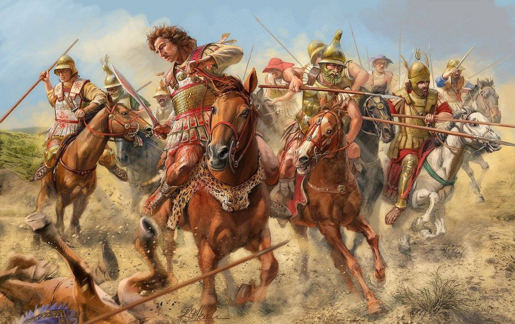 Họ được trang bị áo giáp gọn nhẹ bằng da và đồng, kèm theo mũ trụ. Vũ khí họ sử dụng là xyston - một loại giáo nặng có chiều dài hơn 3 mét, và Kopis - một loại gươm ngắn và nhẹ. Ngựa của họ được che giáp ở ngực và đầu.