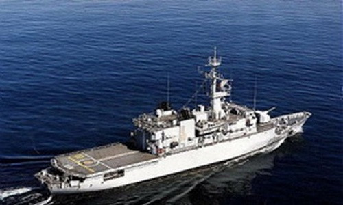 Chien ham Hai quan Phap sap tham Da Nang