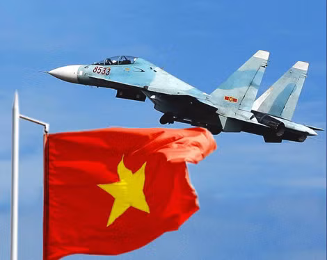 Tiêm kích đa năng Su-30MK2 - chiến đấu cơ hiện đại nhất Không quân Nhân dân Việt Nam.