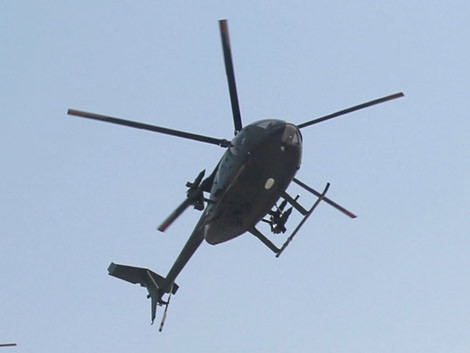 Chiếc MD-500 được trang bị 2 tên lửa chống tăng có điều khiển 9K11 Malyutka.