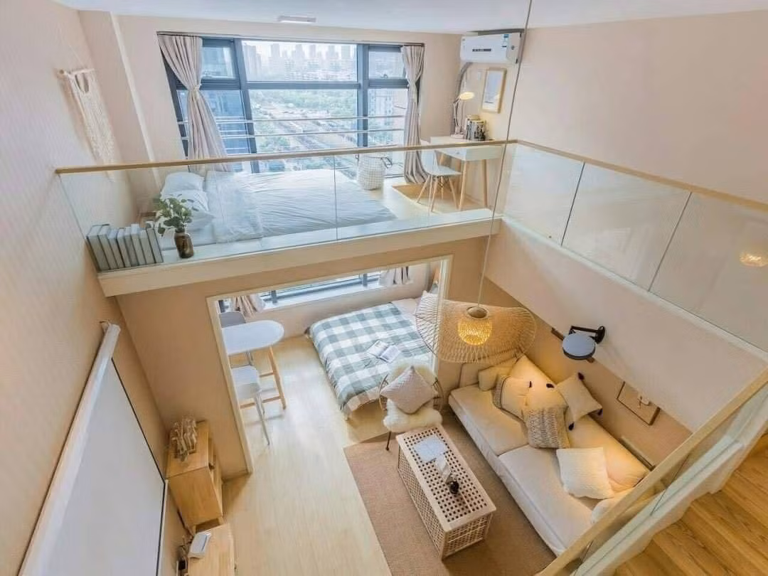 Cai tao va bo tri noi that cho phong rong 18m2 co gac lung-Hinh-6