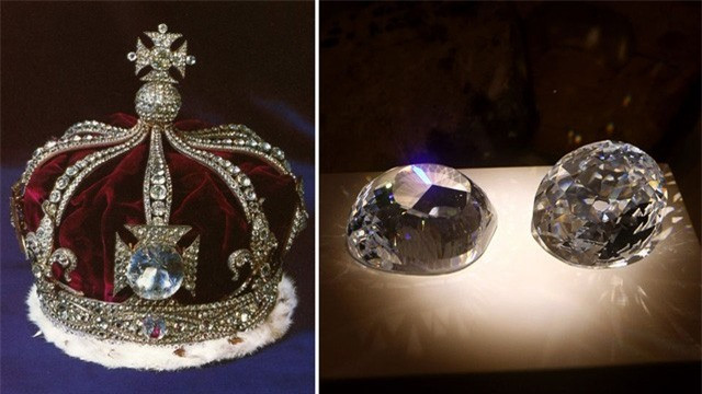 Viên kim cương Koh-i-Noor: Koh-i-Noor là một trong số những viên kim cương lớn nhất thế giới với 109 carat. Người ta đồn rằng Koh-i-Noor đem lại vận may cho phụ nữ và vận rủi cho đàn ông. Tương truyền nó từng thuộc về thần Krishna, sau đó bị ăn cắp và truyền tay qua nhiều đời chủ khác nhau, trong đó có hoàng đế Sher Shah Suri. Vị hoàng đế sau đó đã chết trong 1 vụ nổ, còn viên kim cương được hoàng đế Jalal Khan thừa kế. Tuy nhiên, Jalal Khan cũng không may mắn hơn cha mình là bao, ông đã bị người anh trai sát hại. 