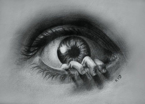 Ấn tượng từ những đôi mắt luôn khiến cư dân mạng ngỡ ngàng khi xem tranh của Thắng Kyo.