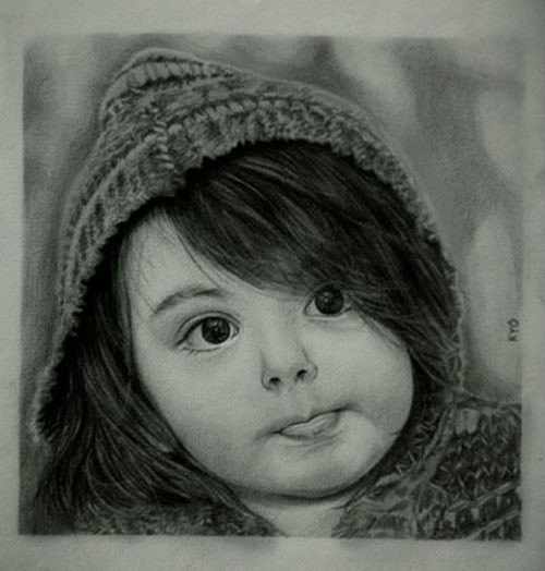 Thắng Kyo đặc biệt thích vẽ chân dung và ký họa. Những nhân vật trong tranh chân dung của Thắng thường có một đôi mắt lột tả nhiều cảm xúc.