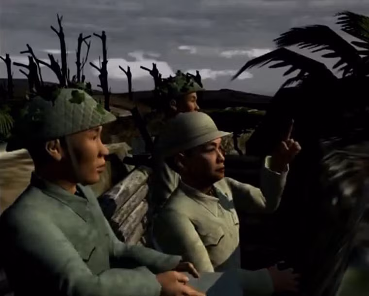 Đại Tướng khảo sát trận địa.