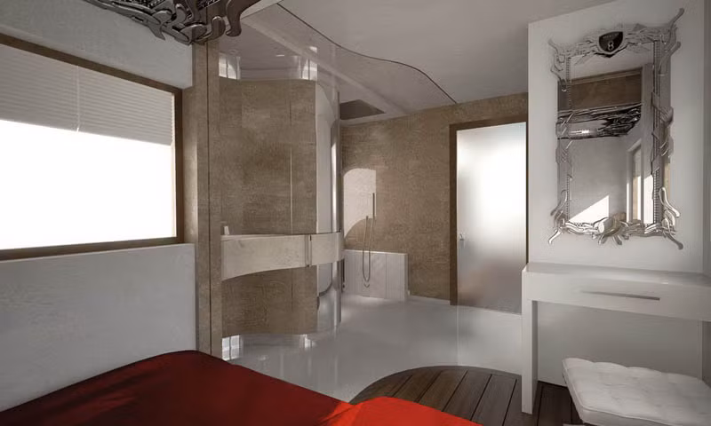 Nội thất xe sang trọng bậc nhất với đồ đạc đều được ốp gỗ, bọc da đắt tiền và mạ kim cương, vàng bạc, đá quý.