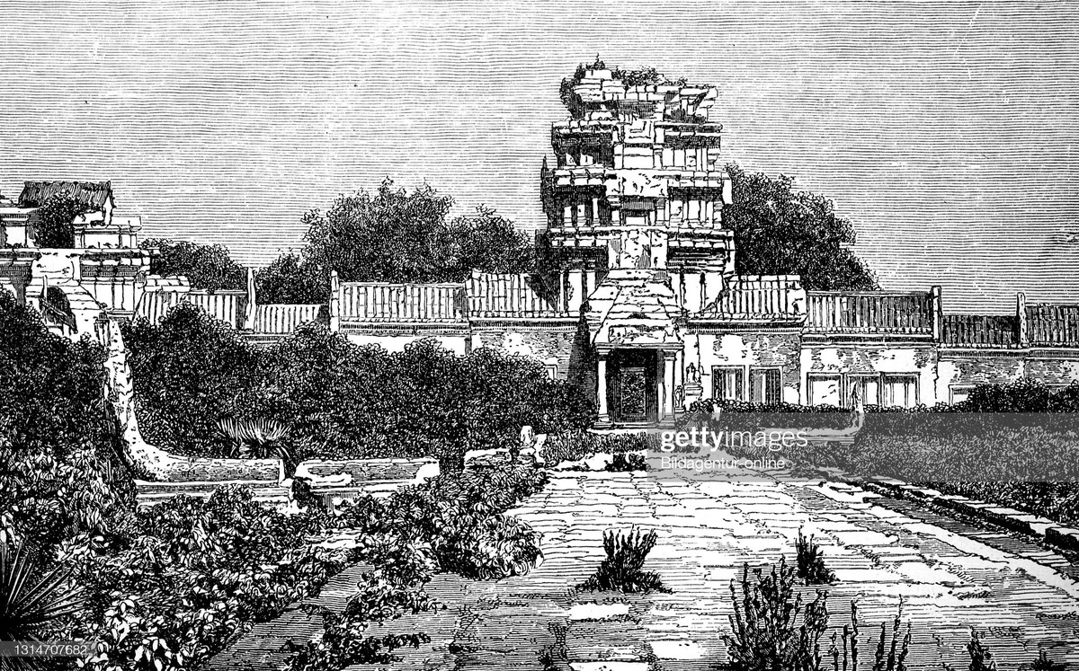 Một khu đền thuộc phế tích Angkor Wat.