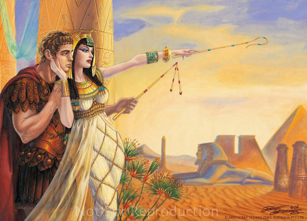 Mark Antony và Cleopatra có với nhau ba người con: hai trai, một gái. Năm 31 TCN, cặp đôi quyền lực này hợp quân để chống lại quân đội của Octavian trong trận hải chiến Actium, tại bờ tây Hy Lạp.