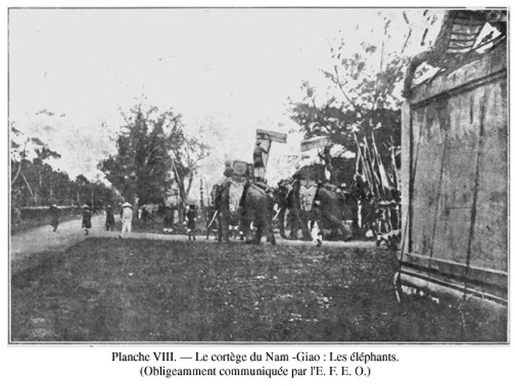 Những con vào tiến vào đàn Nam Giao để tham gia lễ tế.