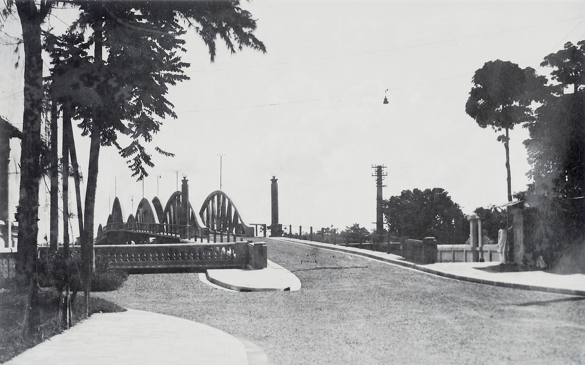 Cầu Bo ở Thái Bình thập niên 1920.