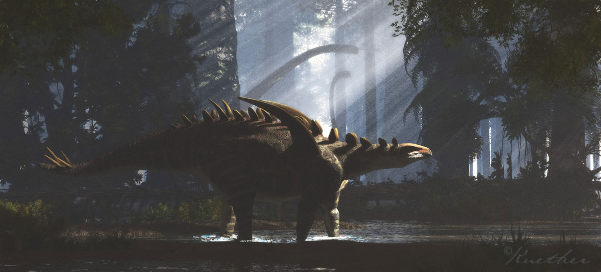 Gigantspinosaurus là chi khủng long sống vào kỷ Jura Thượng, được tìm thấy ở Trung Quốc. Dù mang cái tên có nghĩa là "thằn lằn gai khổng lồ", Gigantspinosaurus có kích thước khá nhỏ, chỉ dài 4 mét và nặng chừng 700 kg. "Sừng" trên vai chúng có kích cỡ to lớn bất thường.