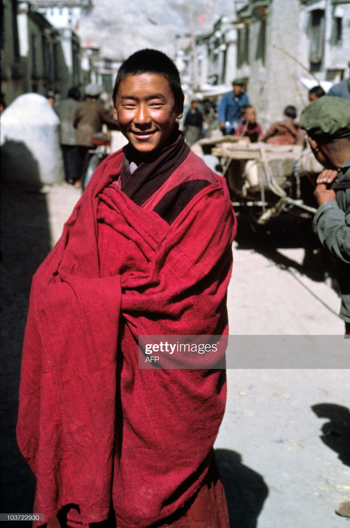 Chân dung một Lạt ma trẻ ở tu viện Drepung.
