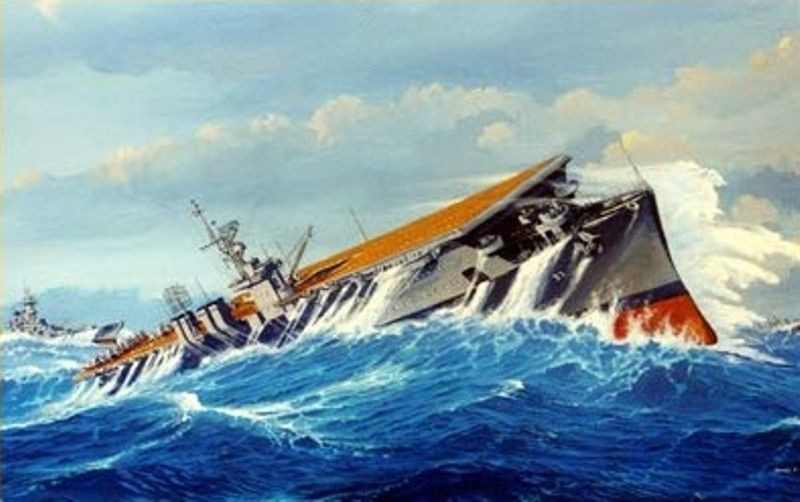 Trong số 300 thành viên thủy thủ đoàn, chỉ có 16 người thiệt mạng. Sau đó, các tàu khu trục đã đánh chìm Langley để nó không rơi vào tay quân Nhật. Tàu sân bay đầu tiên của Mỹ đã chấm dứt sự tồn tại của mình như vậy.