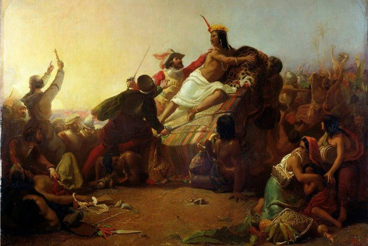 Atahualpa tức giận từ chối và Valverde ra hiệu cho quân Pizarro nổ súng. Bị mắc kẹt giữa vùng đất chật hẹp, toán lính Inca hoảng loạn dễ dàng trở thành “con mồi” cho người Tây Ban Nha.