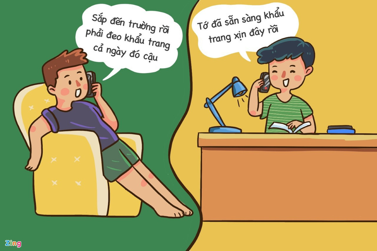  Khẩu trang: Khẩu trang là rào chắn đơn giản giúp ngăn giọt bắn từ đường hô hấp của mình tiếp xúc với người khác, đồng thời giúp trẻ hạn chế hít thở trực tiếp các giọt không khí có chứa virus. Đeo khẩu trang thường xuyên suốt quá trình học tập và sinh hoạt trên lớp giúp các em bảo vệ sức khỏe, ngăn chặn virus lây lan. Các phụ huynh có thể chuẩn bị khẩu trang có độ dày phù hợp để vừa giúp con dễ thở, vừa đảm bảo khả năng bảo vệ tốt.
