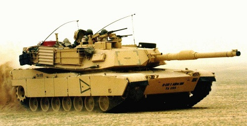 Xe tăng M1 Abrams tại chiến trường Iraq.