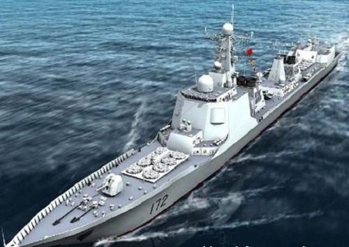 Tàu khu trục phòng không Type 052C.