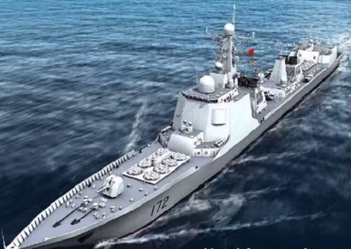 Tàu khu trục phòng không Type 052C.