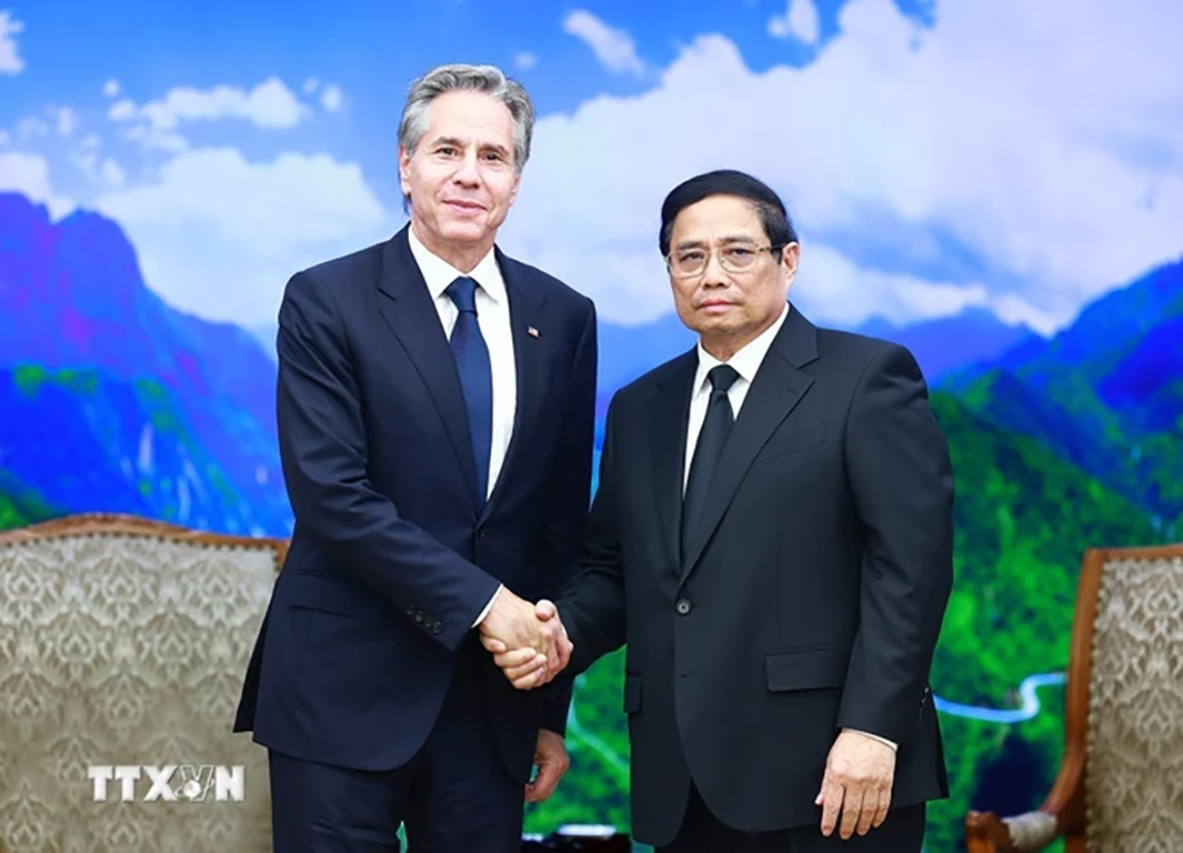 Thủ tướng Chính phủ Phạm Minh Chính tiếp Ngoại trưởng Hoa Kỳ Antony Blinken Thu tuong Chinh phu Pham Minh Chinh tiep Ngoai truong Hoa Ky Antony Blinken