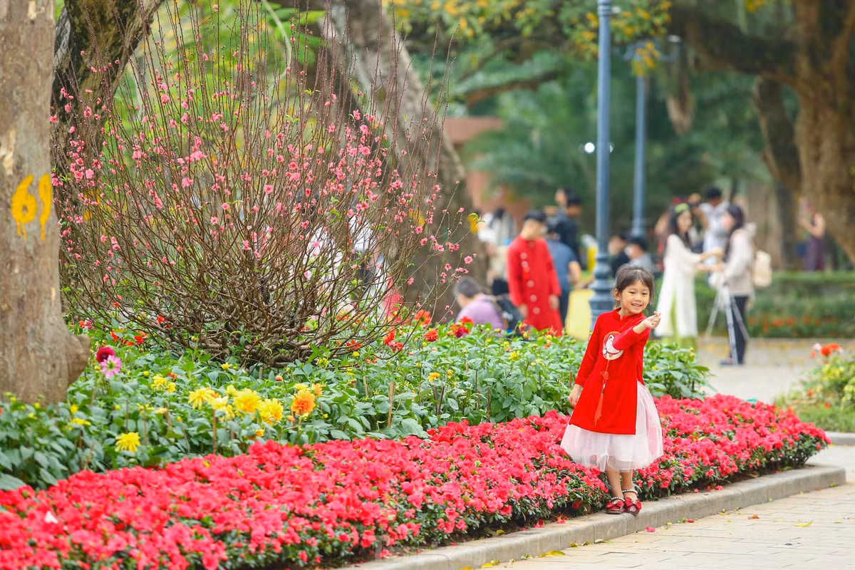 Ho Hoan Kiem ruc ro sac hoa xuan-Hinh-18