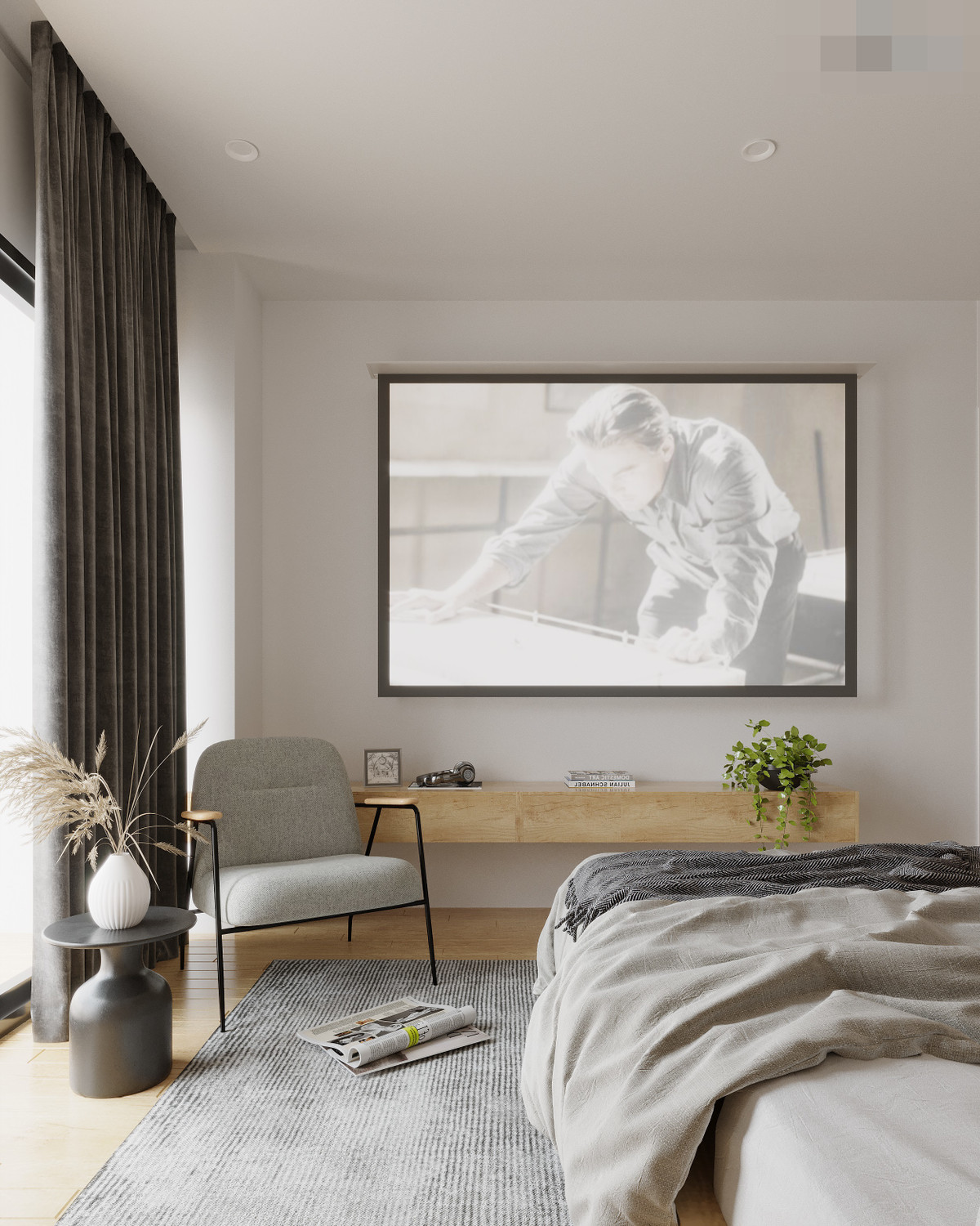 Không gian sống với diện tích bé nhưng có khá nhiều ưu điểm như ánh sáng tự nhiên ngập tràn, vuông vắn, trần cao. Tất cả những ưu điểm ấy đều được kiến trúc sư tận dụng triệt để, sáng tạo và linh hoạt để mang đến cuộc sống thoải mái nhất cho gia chủ.