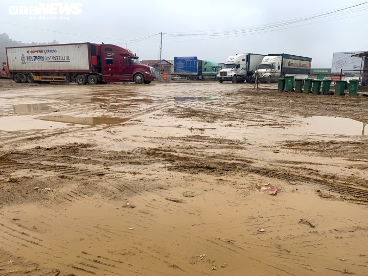 Xe hang tac tai cua khau Lang Son: Tai xe va vat, khong the ve an Tet-Hinh-10