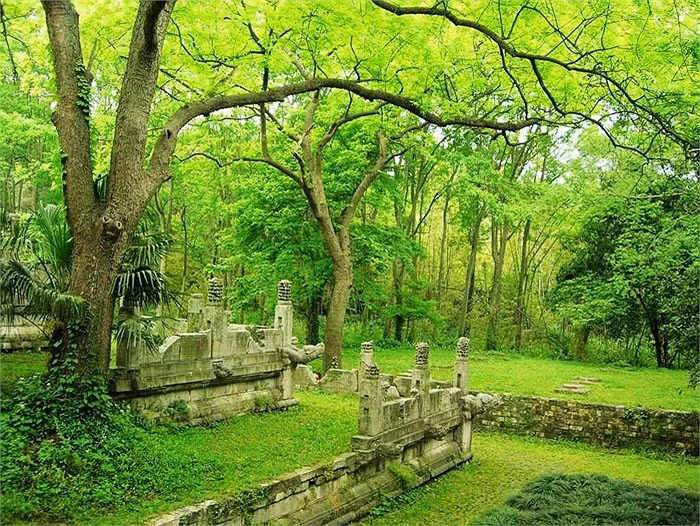 Chiều dài lăng mộ này lên tới 22,5km. Các công trình bên trong tường vây lăng mộ đều nguy nga, tráng lệ. Có tới 70 ngôi chùa, 100 ngàn cây tùng cổ. Theo sử sách, vào đời Minh, có tới 10 ngàn quân sĩ ngày đêm tuần tra bảo vệ cho giấc ngủ của hoàng đế Chu Nguyên Chương.