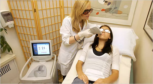 Những vùng lông nhỏ như ria mép chỉ cần chiếu laser trong vòng chưa đầy 1 phút, còn những khu vực rộng hơn như lưng, chân mất khoảng 1 tiếng đồng hồ chiếu laser.