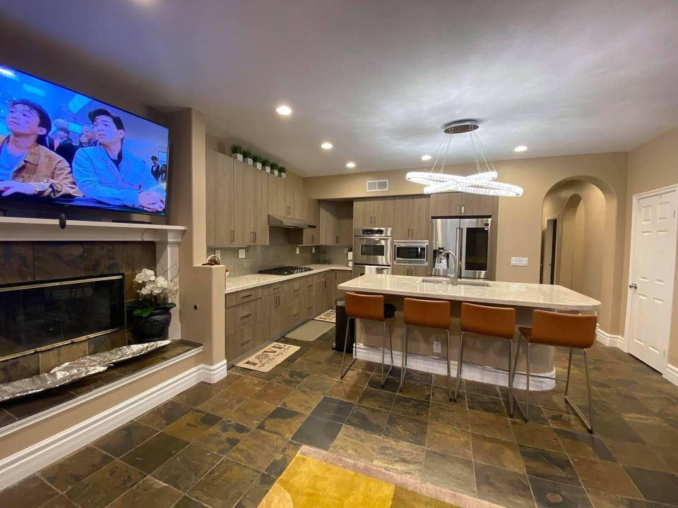 hòng bếp tiện nghi.