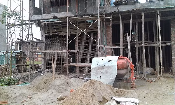 Công trình xây dựng, nơi phát hiện xác nạn nhân.