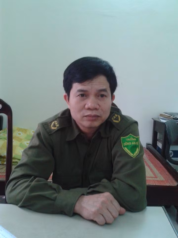 Ông Nguyễn Xuân Chính, Trưởng CA xã Thanh Trù.