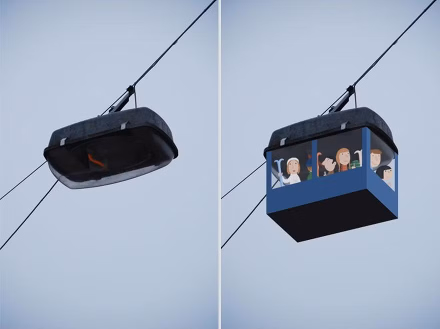 Chỉ bằng những nét vẽ thêm rất đơn giản, Tineke Meirink đã biến những thứ vô tri, vô giác trở nên sinh động, hài hước rất ngộ nghĩnh.