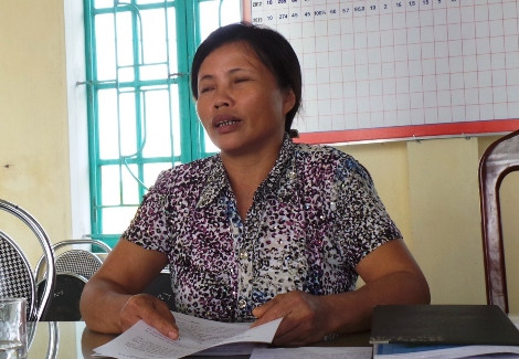 Bà Nguyễn Thị Hoa - Hiệu trường tiểu học Duy Nhất 2.