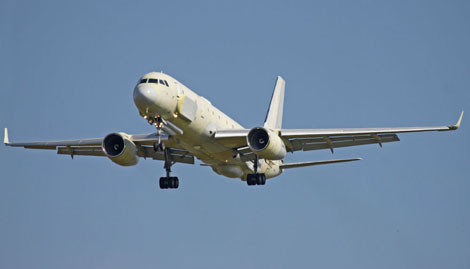 Tu-214VPU bay thử nghiệm.