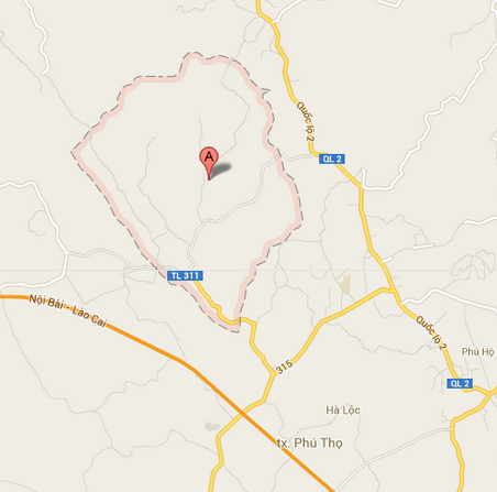 Vị trí nơi bị nghi xảy ra vụ nổ