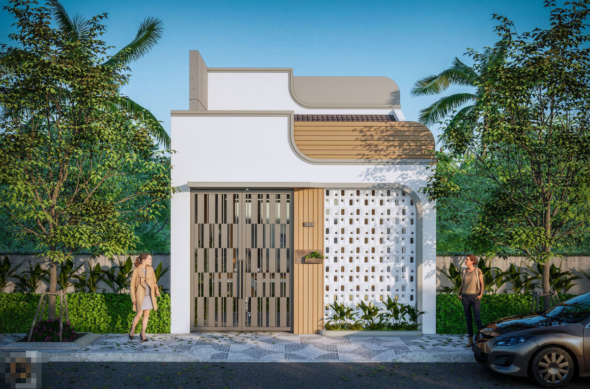 Nha cap 4 o Binh Thuan mat tien lay y tuong tu song bien