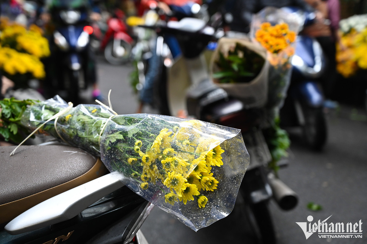 Mặc dù có nhiều loại hoa lạ như tuyết mai,... hoa cúc truyền thống vẫn được nhiều người lựa chọn. Những sạp bán hoa đông khách ghé mua, còn giá cả ngày này tăng nhẹ.