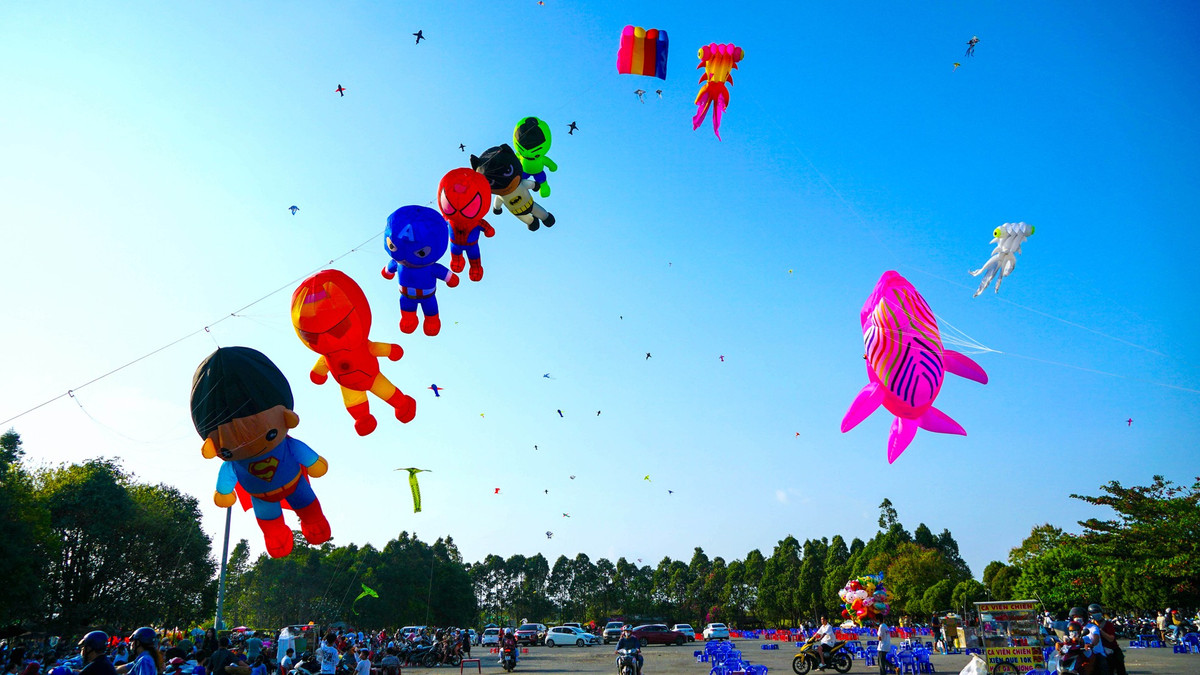 Bên cạnh những con diều truyền thống, những người đam mê diều ở Cần Thơ còn mạnh dạn đầu tư diều khí động học siêu to, với giá lên đến chục triệu một con.