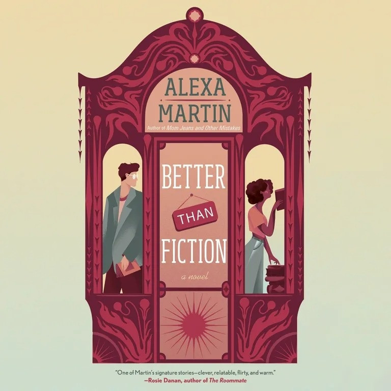 Còn Drew Young, nhân vật nữ chính trong tiểu thuyết Better Than Fiction của Alexa Martin, là một doanh nhân bất đắc dĩ khi thừa kế hiệu sách của người bà thân yêu. Cô đã tham gia Dirty Birds, câu lạc bộ sách lâu đời của cửa hàng và được họ mai mối cho tác giả ăn khách Jasper Williams, người ở lại Denver để tìm cảm hứng cho cuốn sách tiếp theo. Cặp đôi đạt được một thỏa thuận: Cô sẽ giới thiệu cho anh những danh lam thắng cảnh và kỳ quan địa phương, trong khi anh dẫn dắt cô bước vào thế giới sách. Quá trình tiếp xúc đã tạo ra phản ứng hóa học tuyệt vời giữa hai nhân vật chính. Ảnh: Penguin Audio.