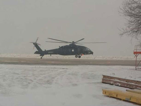 Trực thăng Z-20 bay thử nghiệm.