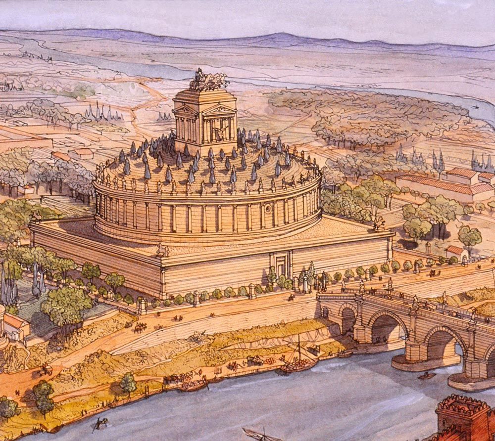 Kể từ khi được xây dựng, khu lăng mộ đã giữ vị trí công trình cao nhất của thủ đô đế chế La Mã trong nhiều thế kỷ.