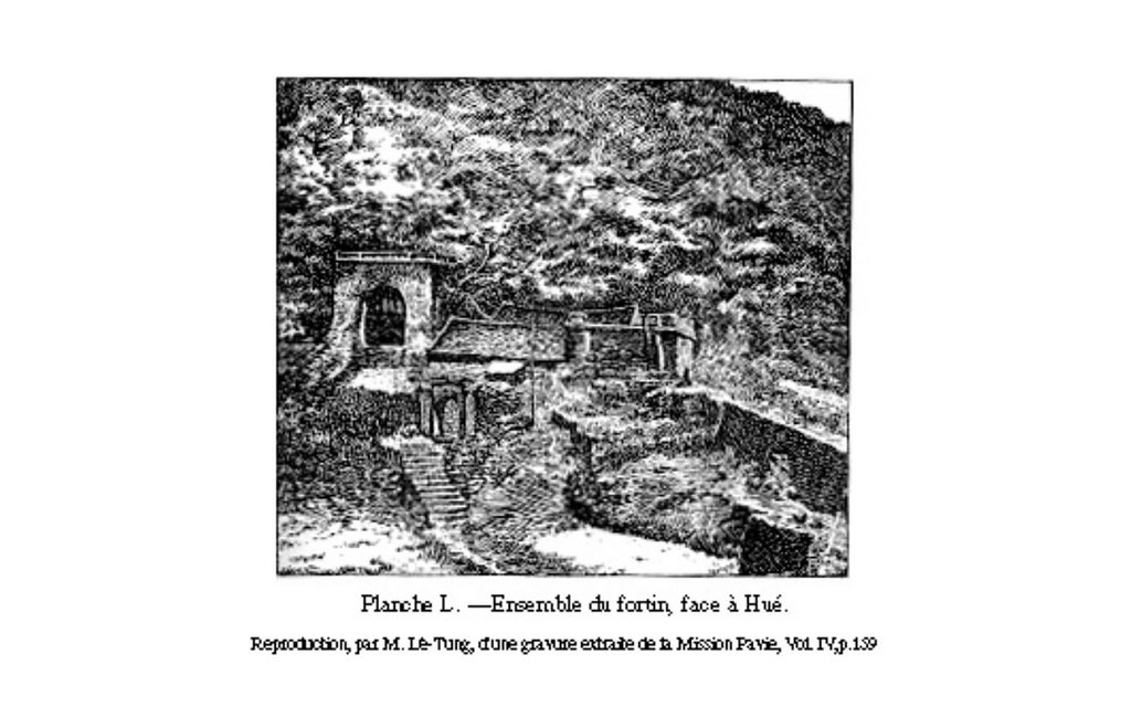 Toàn cảnh lũy phòng thủ trên đèo Hải Vân, mặt phía Huế.