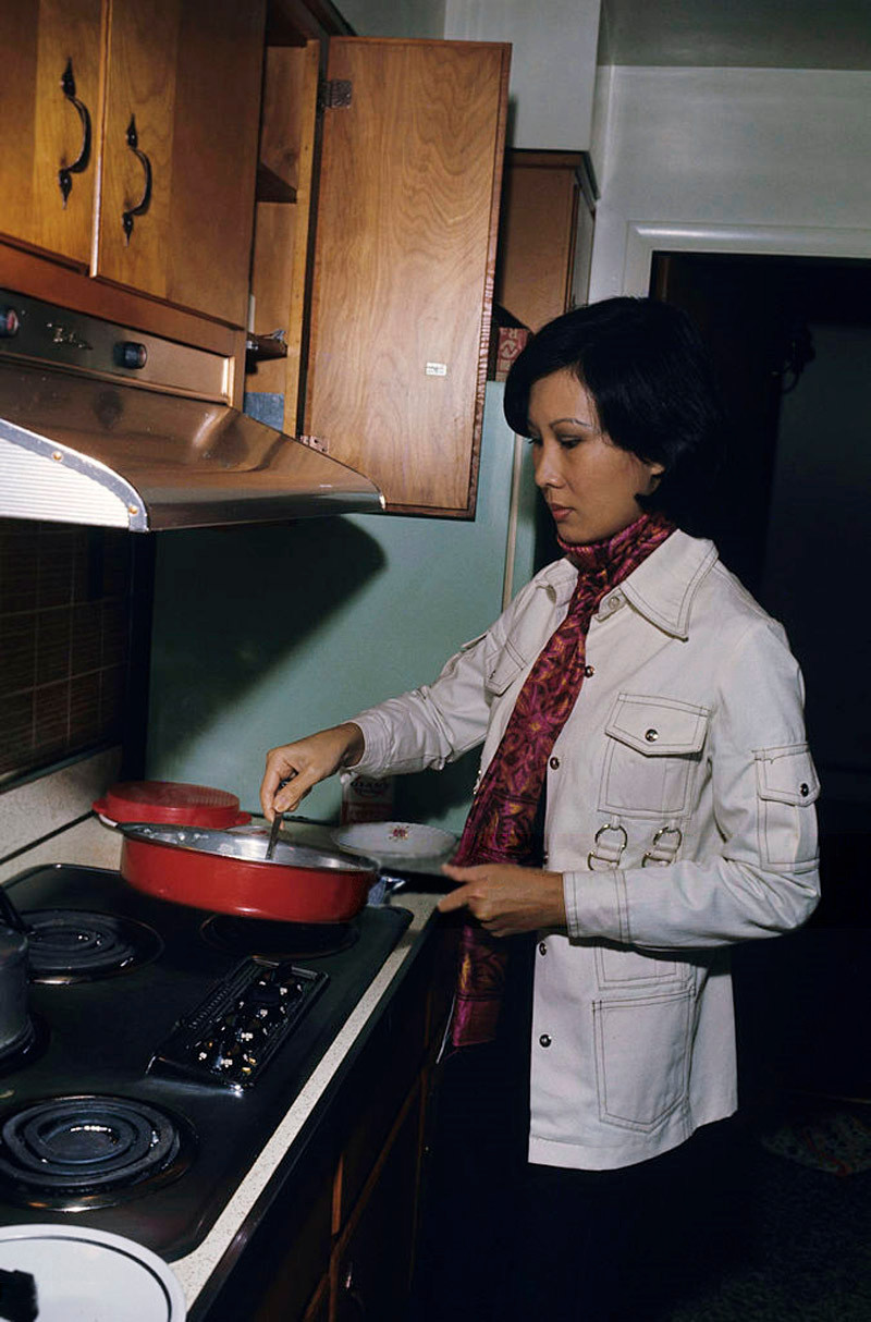 Anh hiem ve nguoi vo tuyet dep cua ong Nguyen Cao Ky o My