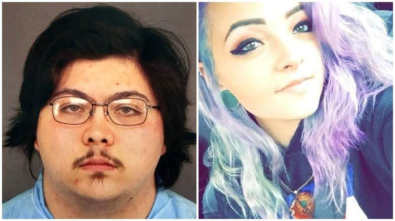 Nạn nhân Natalie Marie Bollinger (phải) và tên sát thủ mà cô đã thuê qua mạng xã hội, Joseph Michael Lopez.