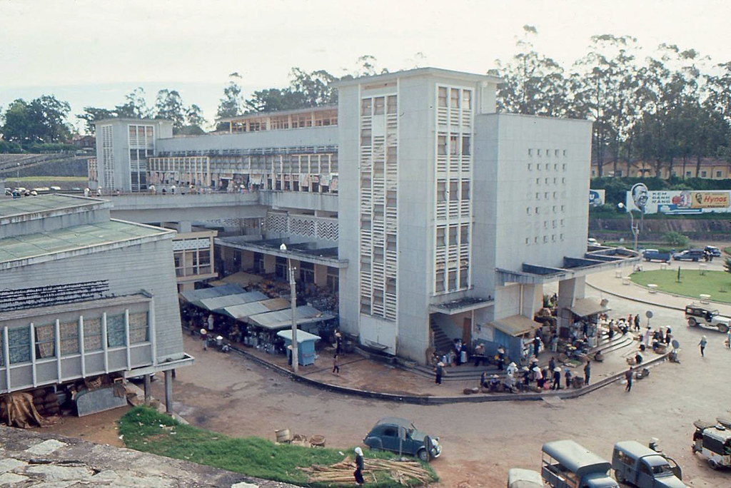 Mặt hông chợ Đà Lạt, năm 1965-1966.