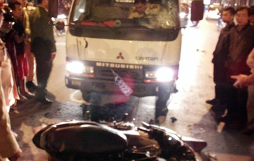 Hiện trường vụ tai nạn.