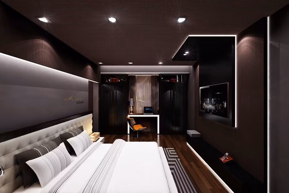 Cô nàng lại gây thêm ngạc nhiên khi tung những hình ảnh của căn hộ sang trọng, hiện đại. Nhìn qua lối trang trí và tiện nghi của căn hộ có thể thấy được độ giàu có và gia thế của Mai Hồ không hề nhỏ.