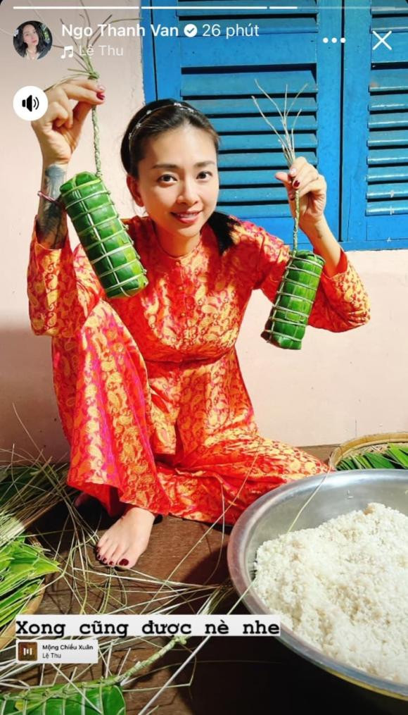 Khoanh khac de thuong cua Ngo Thanh Van- Huy Tran khi ve que an Tet-Hinh-5