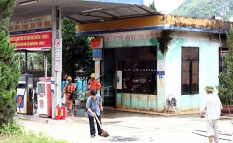 Cây xăng Yên Minh nơi xảy ra vụ việc (Ảnh: Công an TP.HCM)